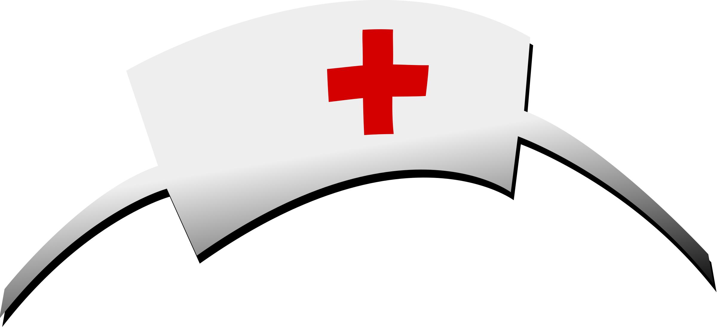 2400x1097 Nurse Hat Icons Png