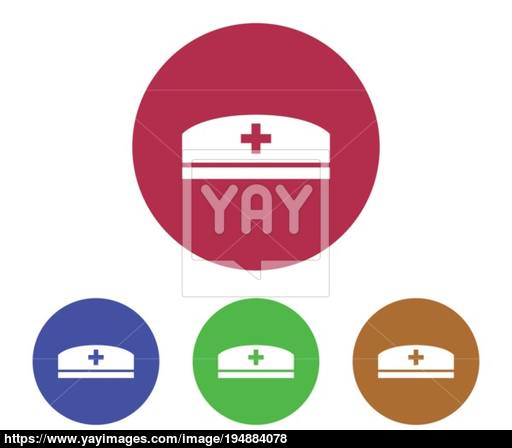 512x448 Nurse Hat Icon Vector