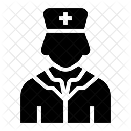 Nurse Icon Of Glyph Style 256x256 Nurse Icon Of Glyph Style