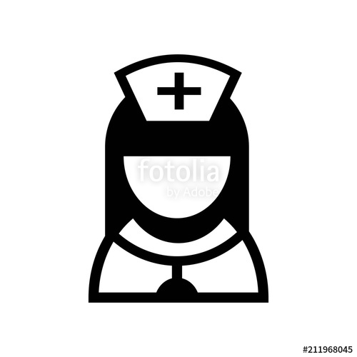 500x500 Nurse Icon Vector Icon Simple Element Illustration Nurse Symbol