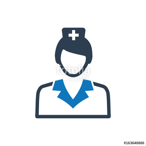Nurse Icon Stock Image And Royalty Free Vector On Fotolia 500x500 Nurse Icon Stock Image And Royalty Free Vector On Fotolia
