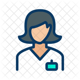 Nurse Icon Of Colored Outline Style 256x256 Nurse Icon Of Colored Outline Style