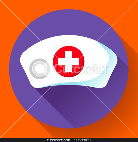 450x464 Nurse Hat Icon Vector Flat Nurse Icon Stock Vector