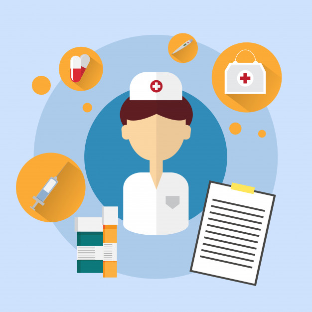 Medical Doctor Man Nurse Icon Flat Vector Illustration Vector 626x626 Medical Doctor Man Nurse Icon Flat Vector Illustration Vector