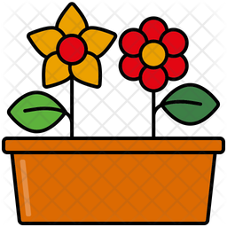 256x256 Flower Nursery Icon Of Colored Outline Style