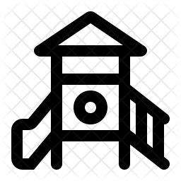 256x256 Kindergarten Icon Of Line Style