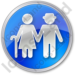 256x256 Nursing Home Circle Blue Icon, Pngico Icons