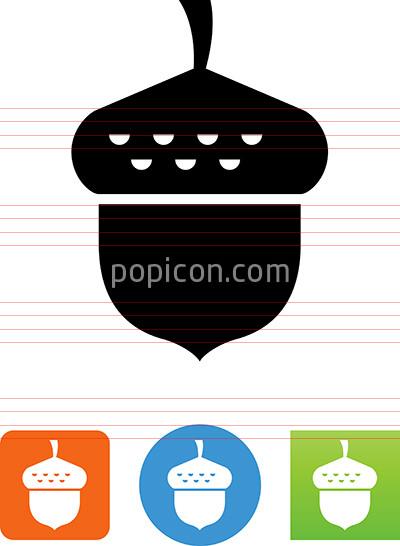 400x546 Acorn Oak Nut Icon