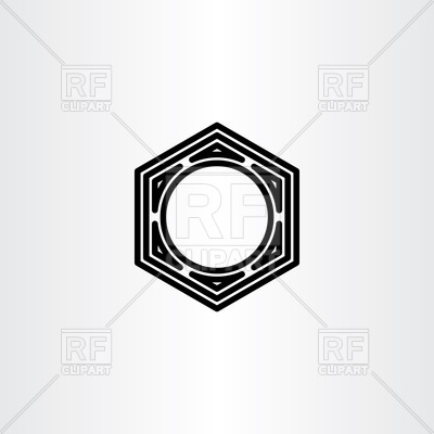 400x400 Hexagon Nut Icon Vector Image Of Design Elements Blaskorizov