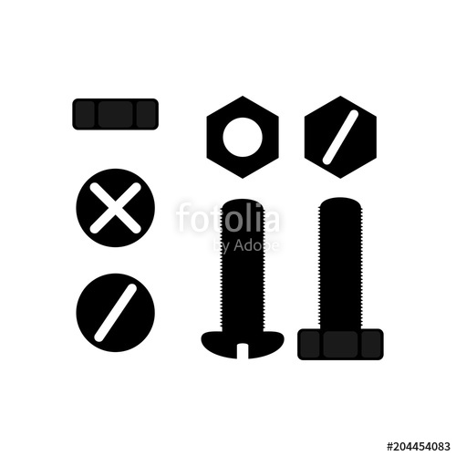 500x500 Bolt And Nut Icon Stock Photo And Royalty Free Images On Fotolia