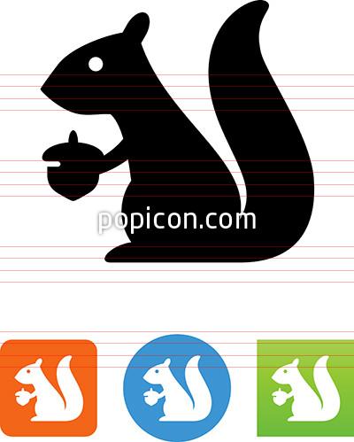 400x499 Squirrel With Nut Icon