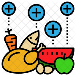 Nutrition Icon Of Colored Outline Style 256x256 Nutrition Icon Of Colored Outline Style