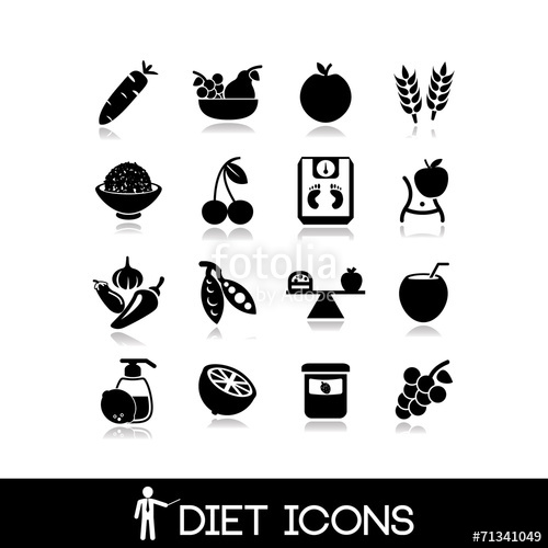 Diet And Nutrition Icons Stock Image And Royalty Free Vector 500x500 Diet And Nutrition Icons Stock Image And Royalty Free Vector
