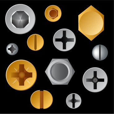 368x368 Vector Nuts And Bolts Screw Free Vector Download