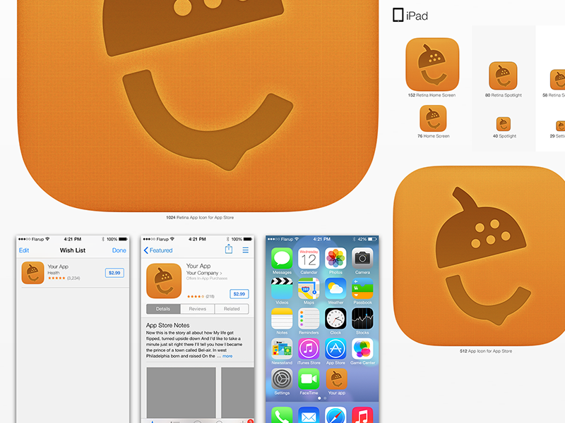 800x600 Nutshell Ios App Icon Ios App Icon Design App Icon Design