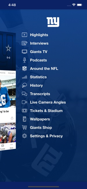 300x649 New York Giants On The App Store