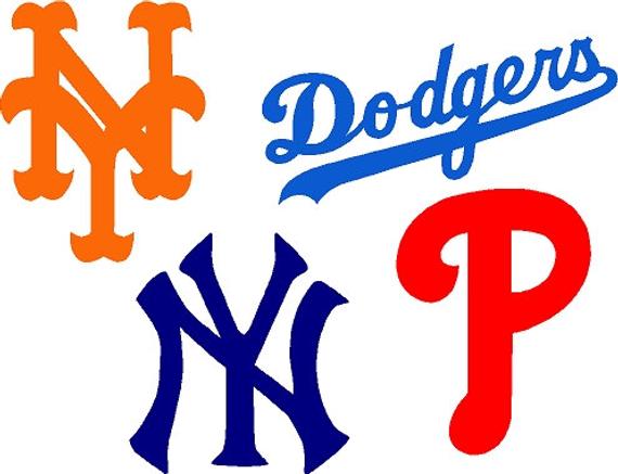 570x437 La Dodgers Chicago Cubs Ny Mets Yankees Mlb Baseball Teams Etsy