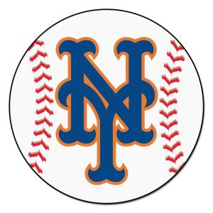 300x300 Fanmats Mlb New York Mets Orange Ft X Ft Round Area Rug