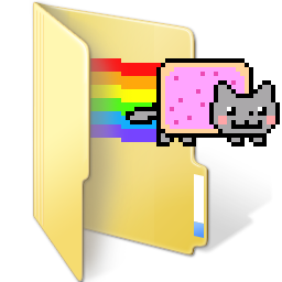 256x256 Nyan Cat Folder Icon