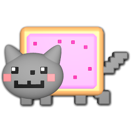 256x256 Nyan Cat Left Icon