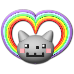 256x256 Heart Nyan Cat Icon
