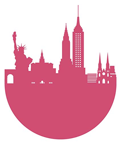 New York City Skyline Icon Vinyl Decal Sticker 425x509 New York City Skyline Icon Vinyl Decal Sticker
