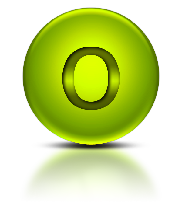 600x700 Vector Free Letter O Png Download