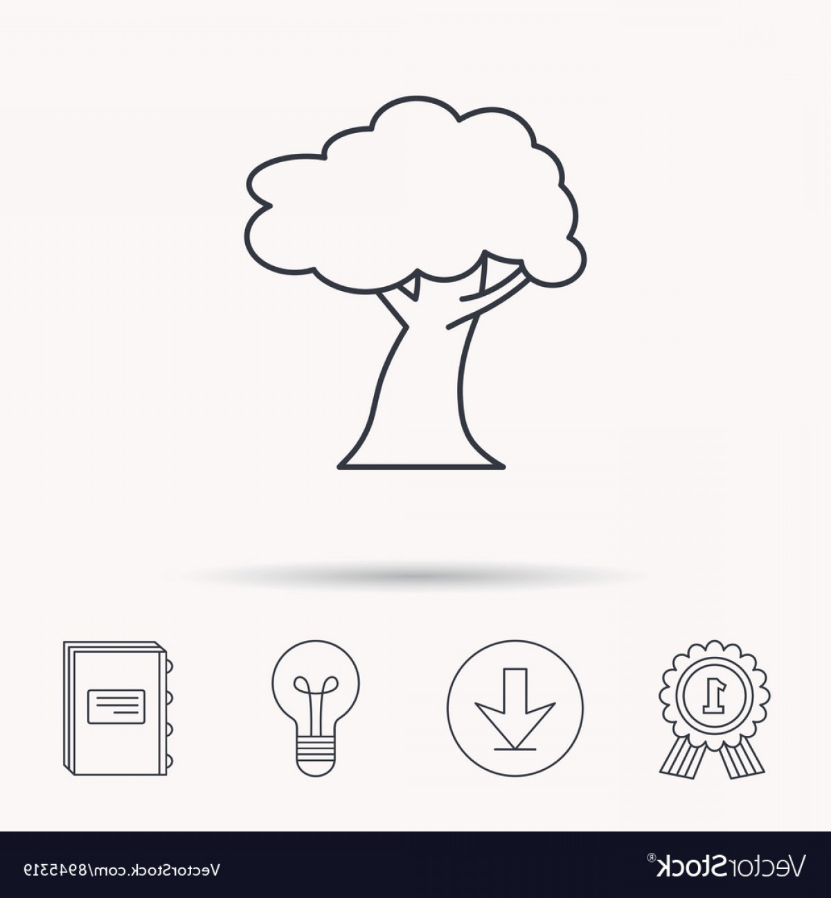 1200x1296 Oak Tree Icon Forest Wood Sign Vector Hoodamathrun