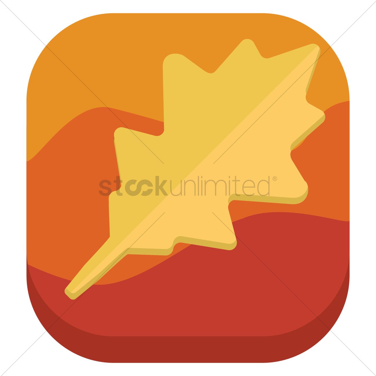 1300x1300 Oak Leaf Icon Vector Image