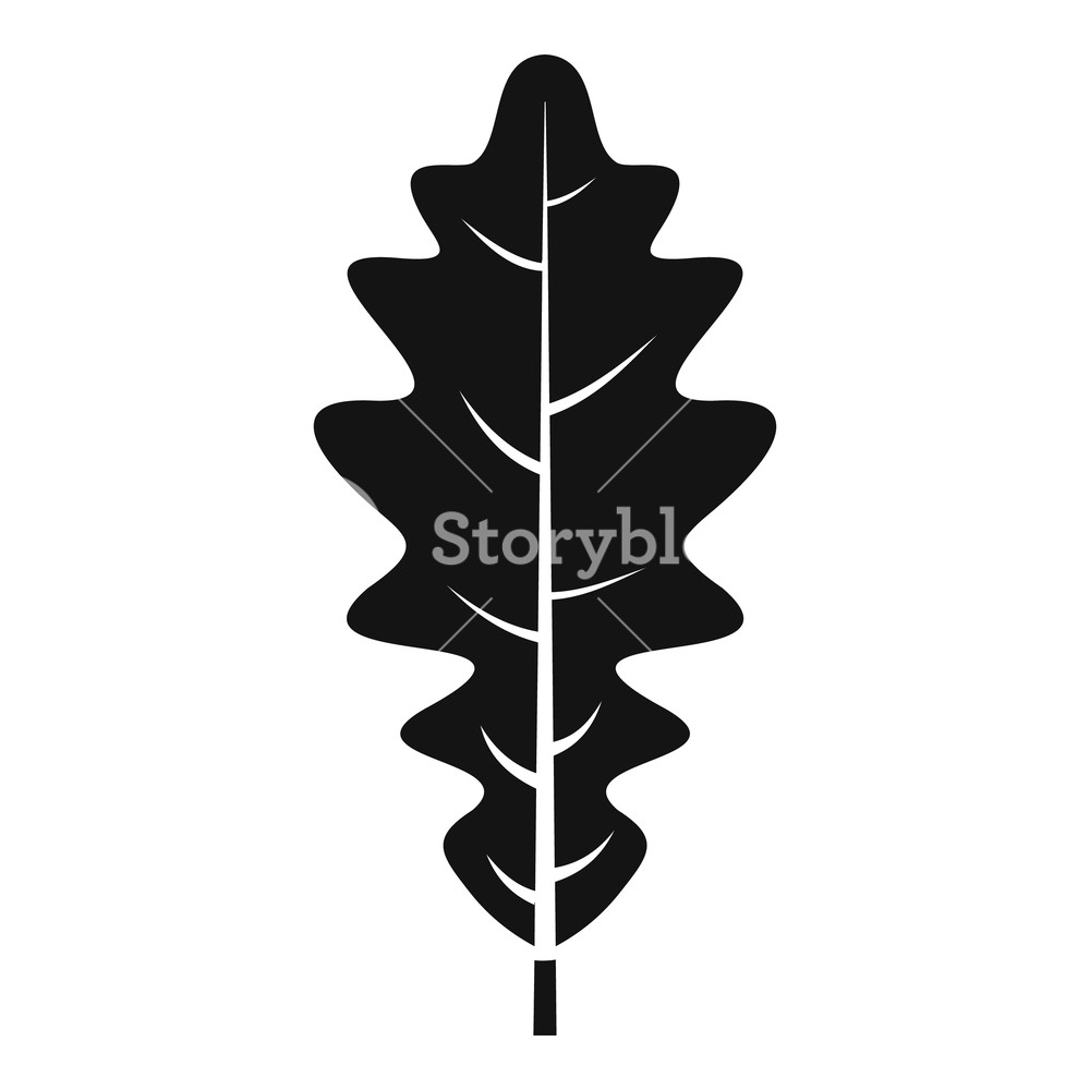 1000x1000 Oak Leaf Icon Simple Illustration Of Oak Leaf Vector Icon For Web