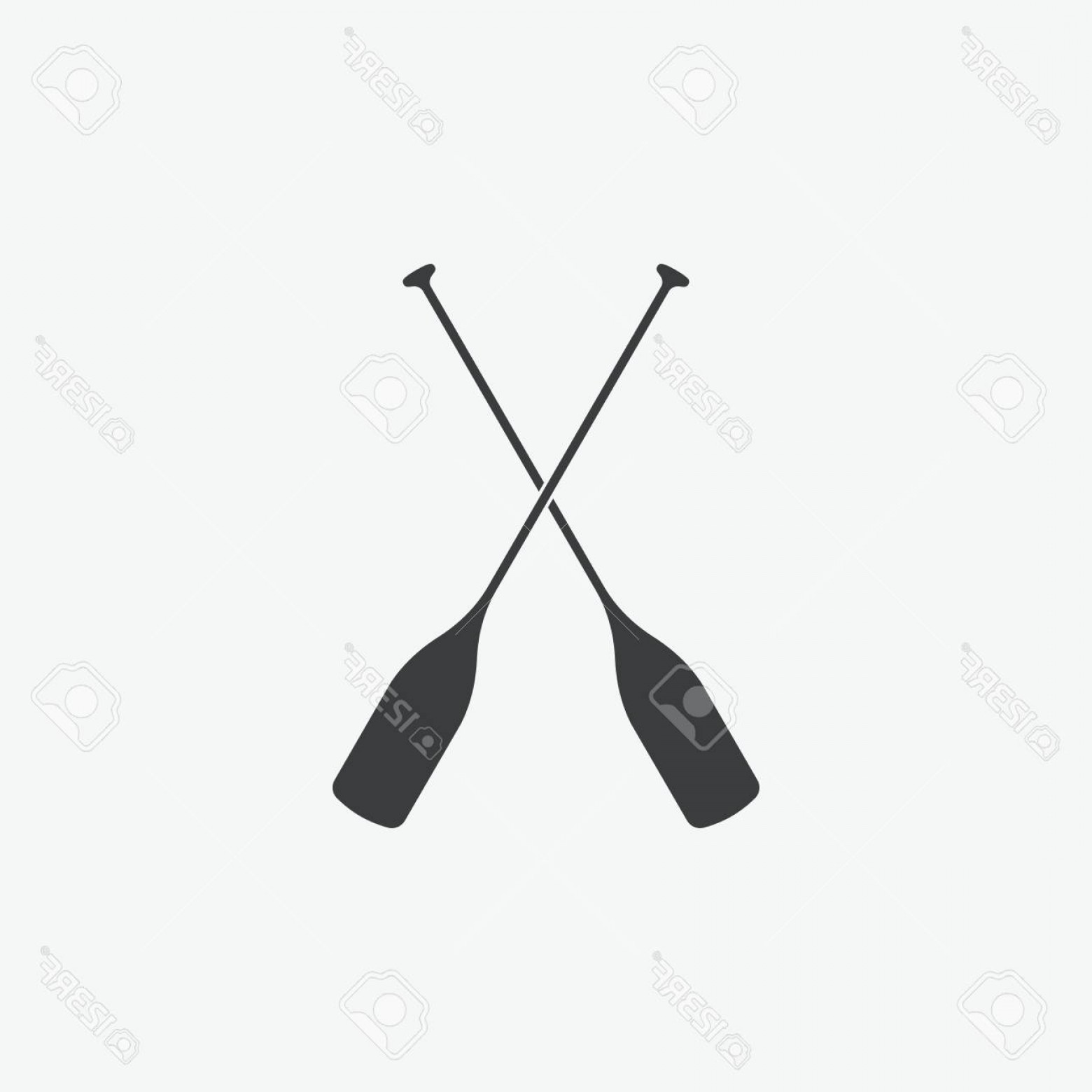 1560x1560 Photostock Vector Paddle Boat Oars Vector Icon Soidergi