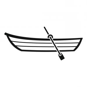 300x300 Photostock Vector Paddle Boat Oars Vector Icon Hoodamathrun