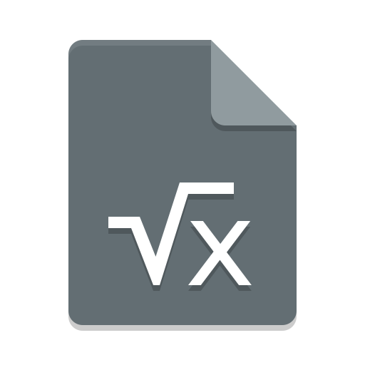 512x512 App Vnd Oasis Opendocument Formula Icon Papirus Mimetypes
