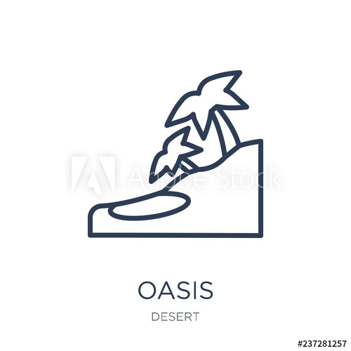 500x500 Oasis Icon Trendy Flat Vector Oasis Icon On White Background