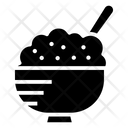 128x128 Oatmeal Icon Of Flat Style