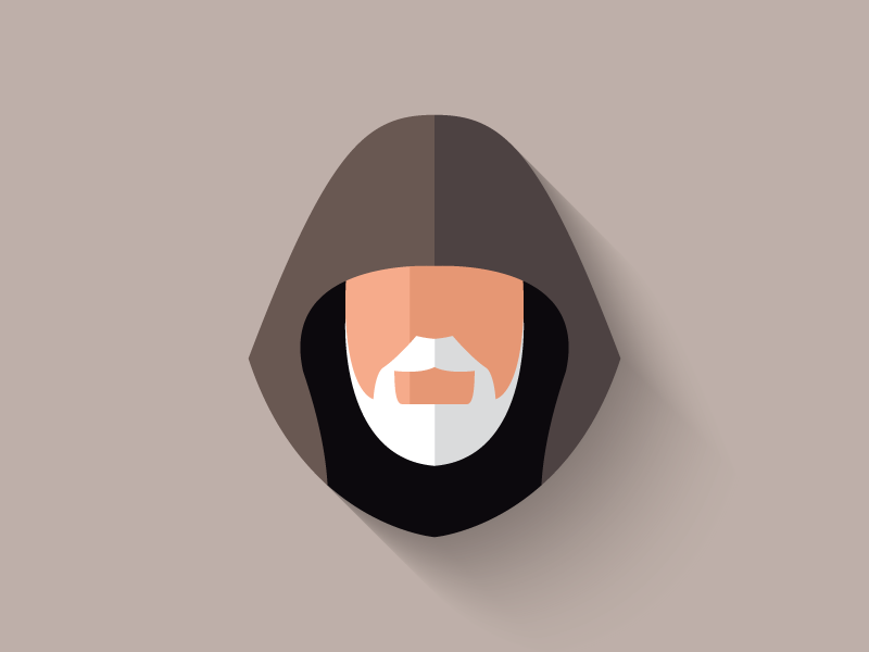 800x600 Obi Wan Kenobi Flat Design Icon