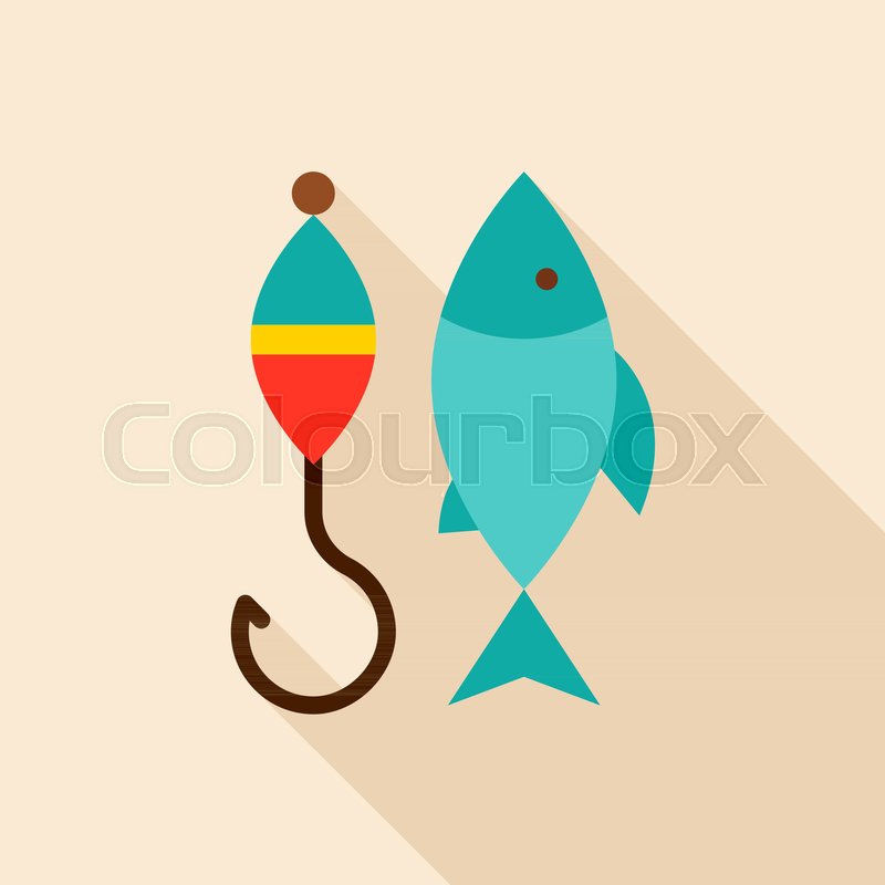 Fishing Object Icon Flat Design Stock Vector Colourbox 800x800 Fishing Object Icon Flat Design Stock Vector Colourbox