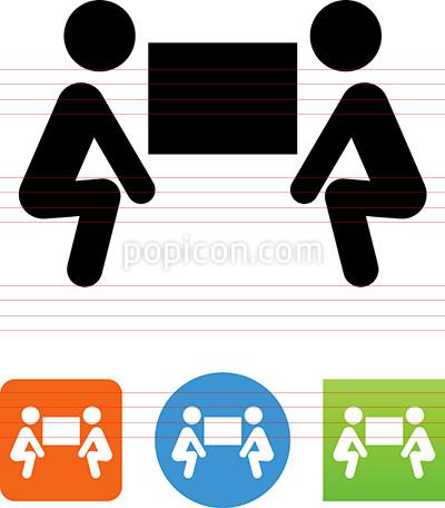 Team Lifting Heavy Object Icon 400x456 Team Lifting Heavy Object Icon