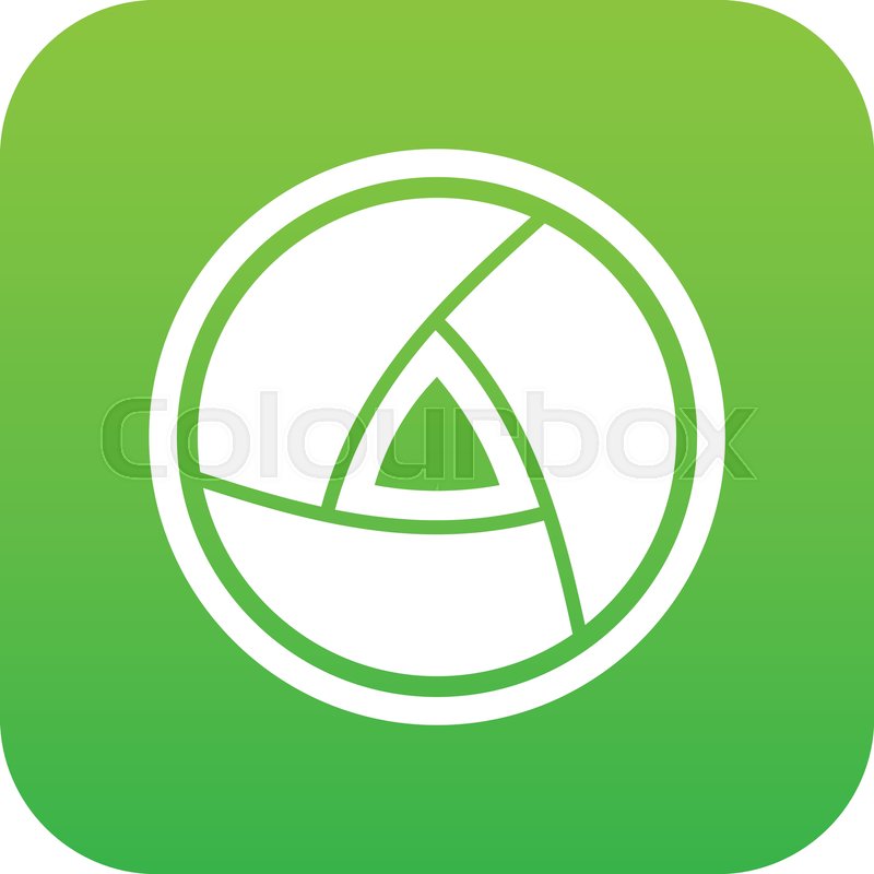 800x800 Objective Icon Digital Green For Any Stock Vector Colourbox