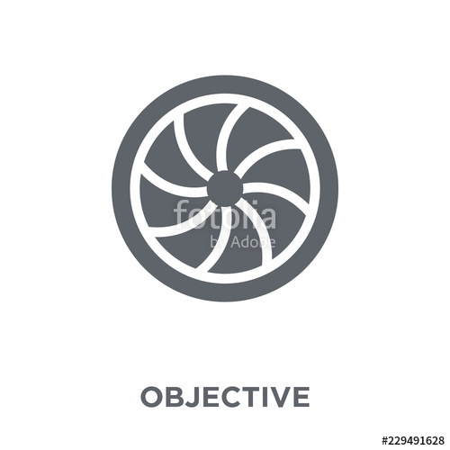 500x500 Objective Icon From Collection Stock Image And Royalty Free