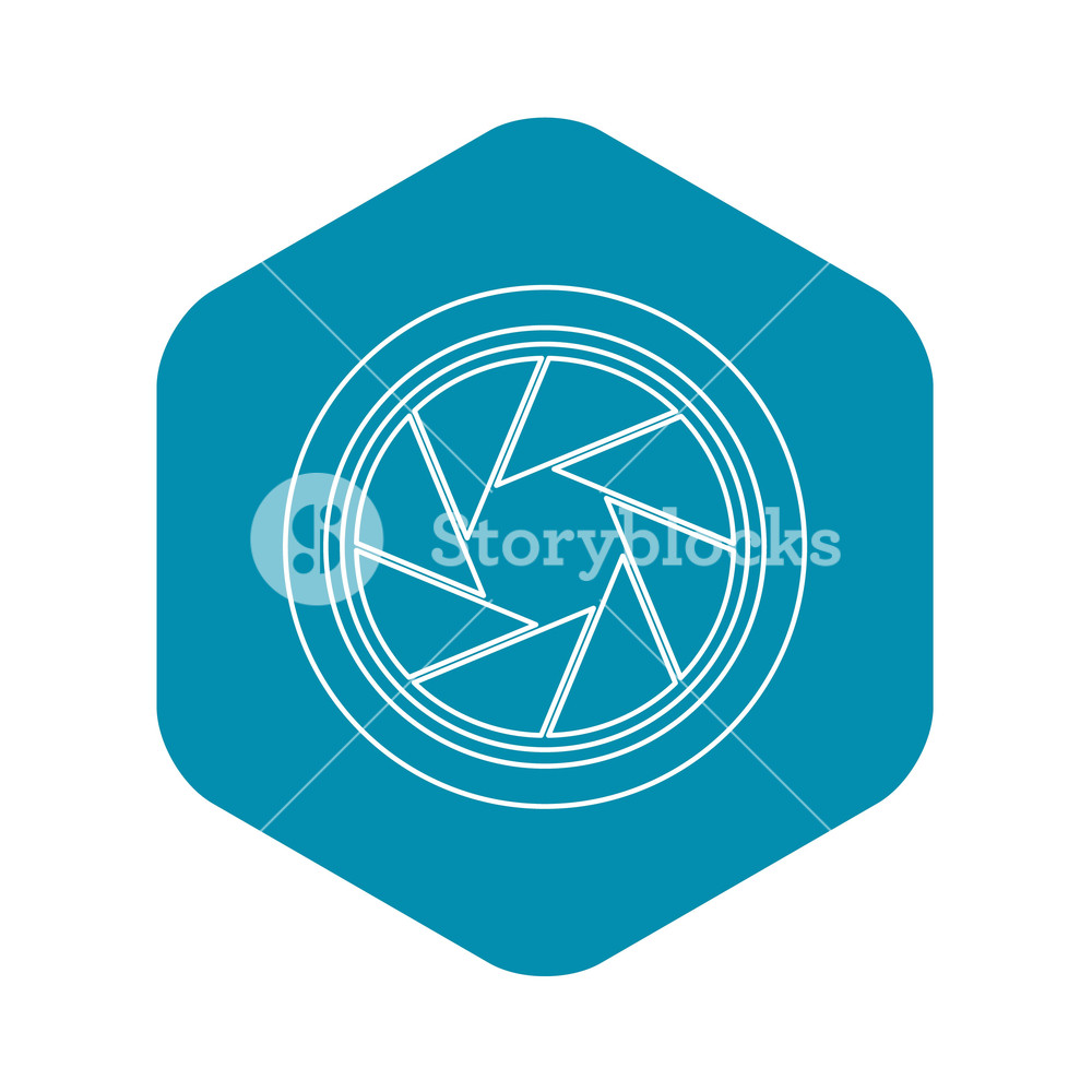 1000x1000 Photographic Objective Icon Outline Illustration Of Photographic