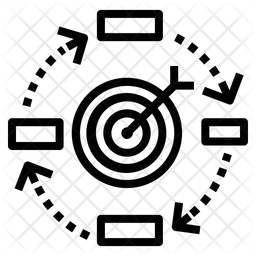 256x256 Objective Management Icon Of Line Style