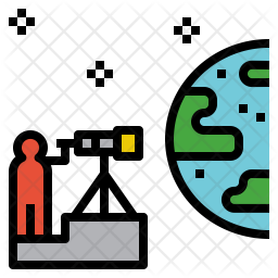 256x256 Observation Icon Of Colored Outline Style