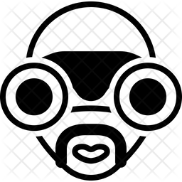 256x256 Observe Icon Of Glyph Style