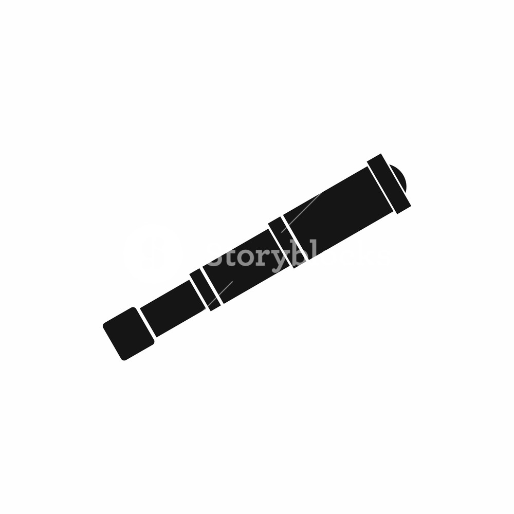 1000x1000 Spyglass Icon In Simple Style Isolated On White Background