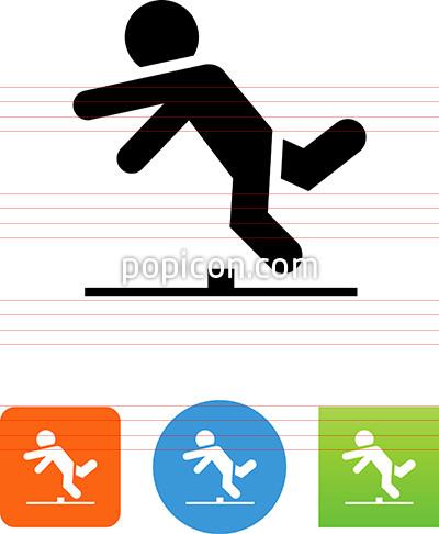 400x486 Person Falling Over Icon