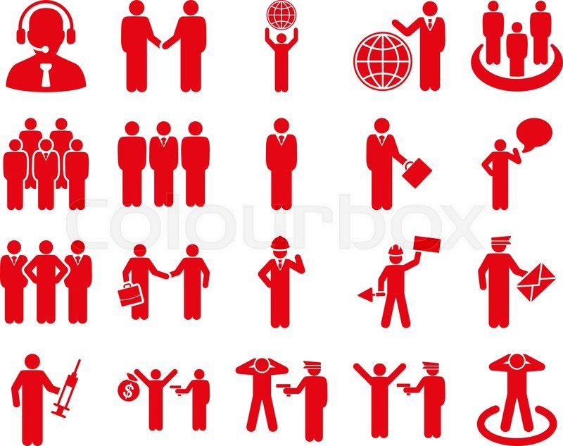800x633 Management And People Occupation Icon Stock Vector Colourbox