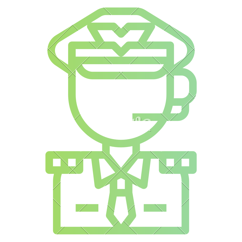 800x800 Pilot Captain Avatar Job Occupation Icon