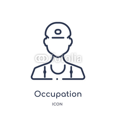 400x400 Occupation Icon From People Outline Collection Thin Line