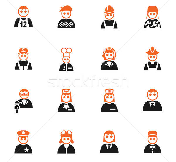 600x552 Occupation Icon Set Vector Illustration Maksim Rybak